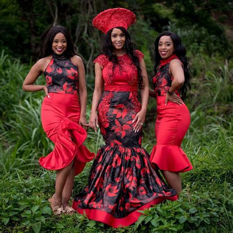 13 Gorgeous Zulu Shweshwe Wedding Dresses Shweshwe Wedding Dresses Classy Dress Outfits
