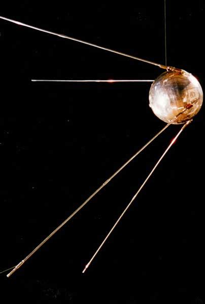 The soviet union launched it into an elliptical low earth orbit on 4 october 1957. File:Sputnik-1.jpg