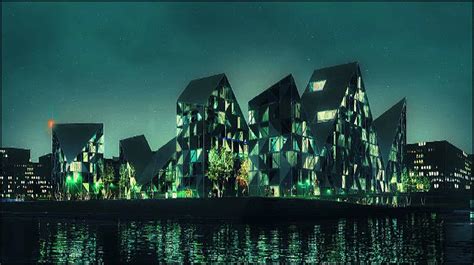 덴마크 건축기행 바다위의 얼음조각 하우스 Iceberg