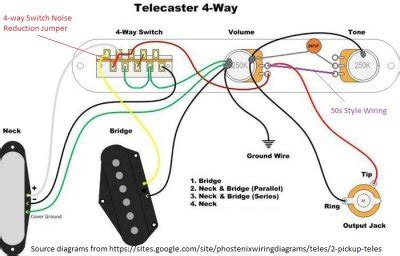 Posted by ethan bobby on oct 14th 2020. 4-way switch - Antenna Theory: How does Phostenix noise reduction jumper work? | Telecaster ...