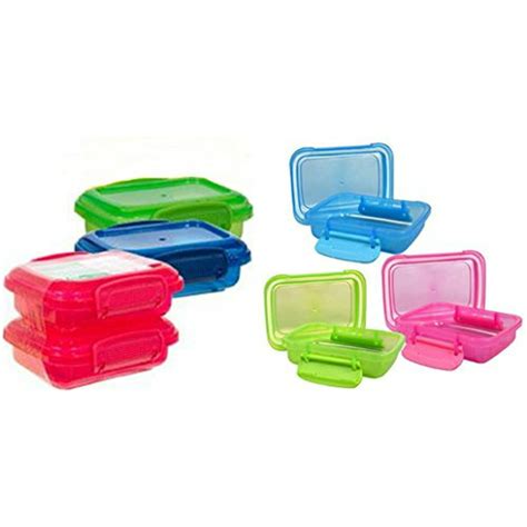 Greenbrier Plastic Storage Containers Small Mini Snap Lock Lids 6