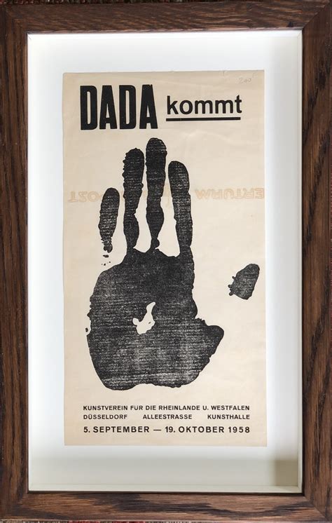 Raoul Hausmann Dada Kommt 1958 Modern British And French Art Dealer