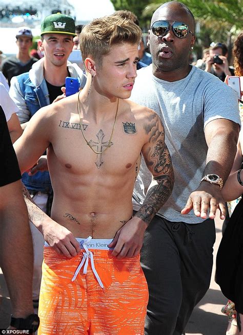 justin bieber continues his bare chested gallivanting in cannes daily mail online