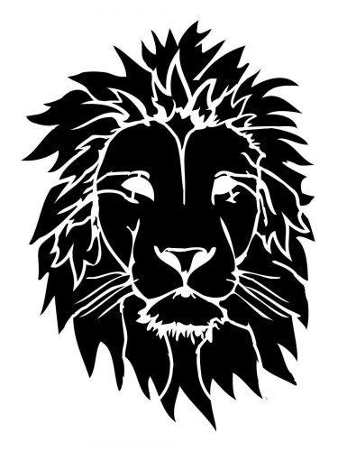 Free Printable Lion Stencils And Templates Lion Stencil Drawing