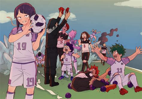 Boku No Hero Academia Bnha Mha Class A Football Personagens De Anime