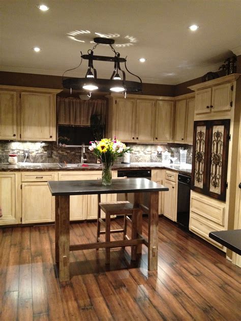 Pin By Shena Miller On Home Remodeling Stained Kitchen Cabinets