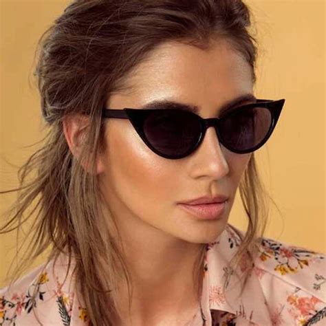 Brand Fashion Designer Sunglasses Woman Retro Cat Eye Sunglass