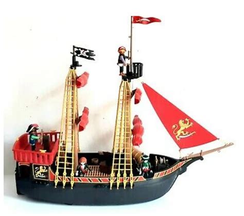 Playmobil 1978 Blackbeards Pirate Ship And Accessories Etsy