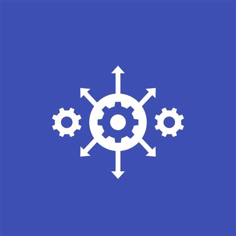 Process Automation Icon With Cogwheels 3184123 Vector Art At Vecteezy