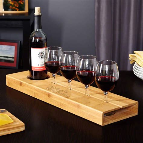Also great as custom tea trays, bar trays, ottoman trays, and coffee trays, these wooden serving trays are fun, functional, and make great personalized housewarming gifts, wedding gifts, holiday gifts, and anniversary gifts. Sonoma Personalized Wine Serving Tray