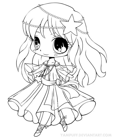89 Kawaii Chibi Girl Coloring Pages Heartof Cotton Candy