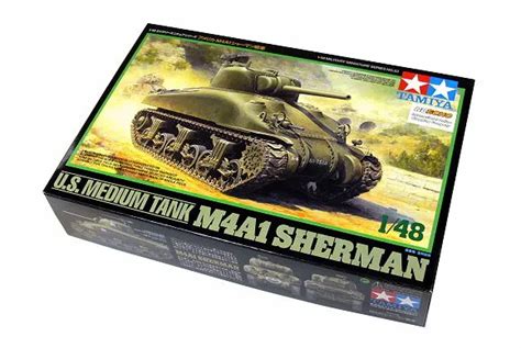 TAMIYA MILITARY MODEL 1 48 U S Medium Tank M4A1 SHERMAN Scale Hobby
