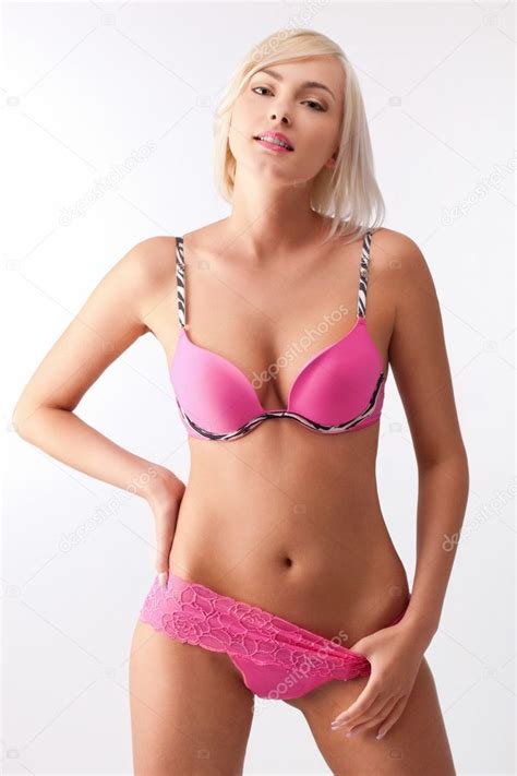 Blond Wearing Lingerie Stock Photo Chesterf
