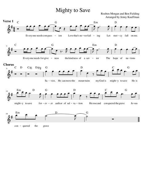Maybe you would like to learn more about one of these? Mighty to Save Sheet music for Piano | Download free in ...