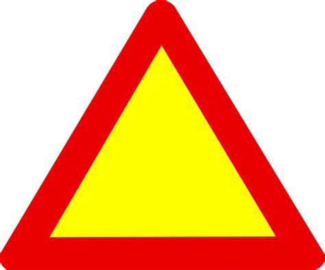 Clipart Info Yellow Triangle Road Sign Png Transparent Png Full
