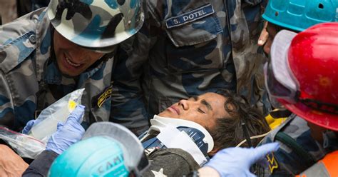 Rescue Teen Pulled From The Rubble Five Days After Nepal Quake