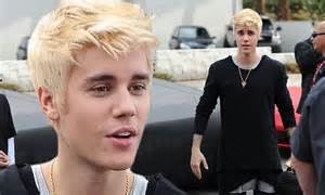 Justin Bieber Steps Out With Newly Dyed Hair To Attend Store Opening