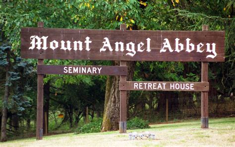 Mt Angel Abbey Entrance Benedictine Monks Retreat House State Of