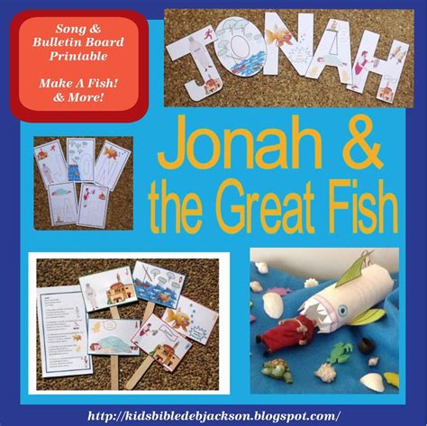 Jonah And The Great Fish For Preschool Bible Crafts For Kids