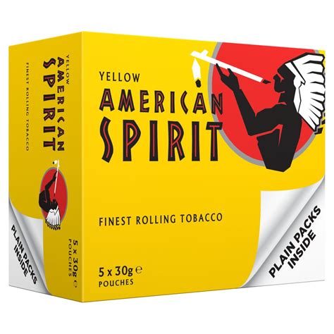 American Spirit Yellow Hand Rolling Tobacco 5 X 30g Best One