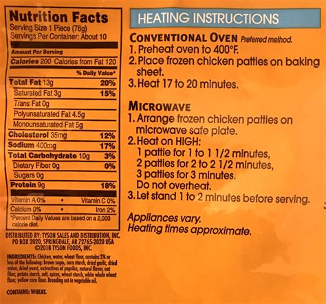 Customers who order by saturday, nov. Tyson Fully Cooked & Breaded Chicken Patties Review - Freezer Meal Frenzy