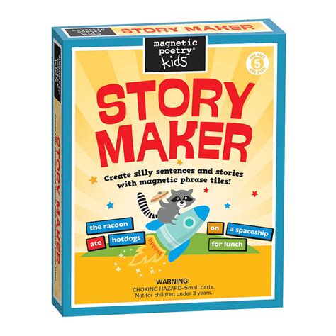 Magnetic Poetry Kids Story Maker Steam Rocket Fun Educational Toys