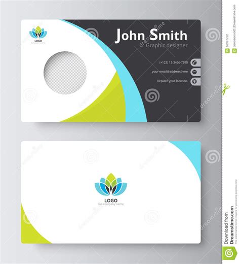 Greeting card business is perfect for those who enjoy creativity and want to turn their creative minds into a successful venture. Business Greeting Card Template Design. Introduce Card Include S Stock Vector - Illustration of ...