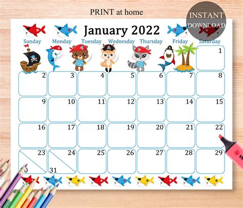 Printable Usps Bts January Calendar January And February 2022 Calendar