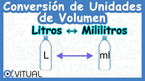 🧊 Conversión de Unidades de Volumen: Litros a Mililitros y Mililitros a