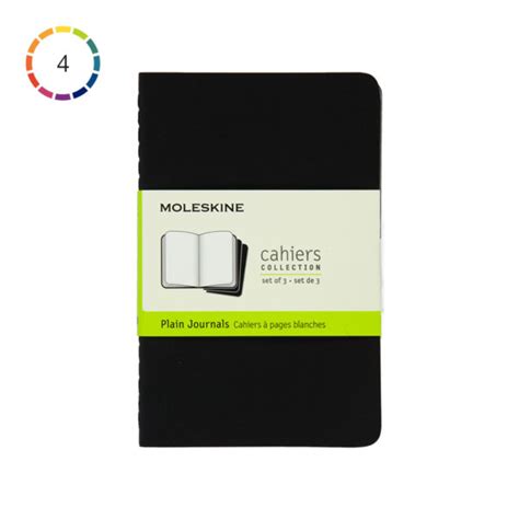 Moleskine Cahier Pocket Journal Plain Set Of 3 Markers N Pens