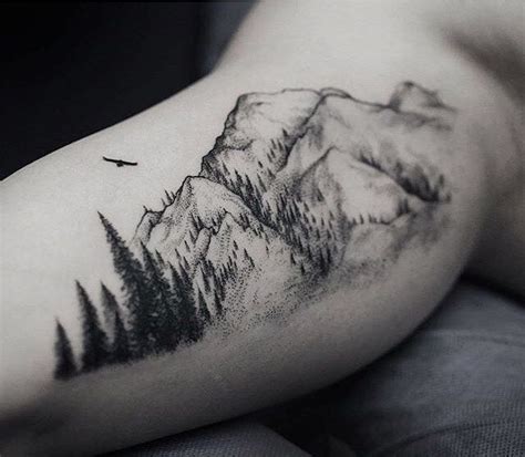 Image Result For Black And White Rocky Mountain Tattoo Landscape