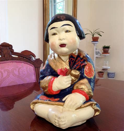 antique asian chalkware dolls victoria elizabeth barnes