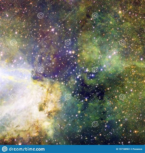 Universe Filled With Stars Nebula And Galaxy Stock Image Image Of