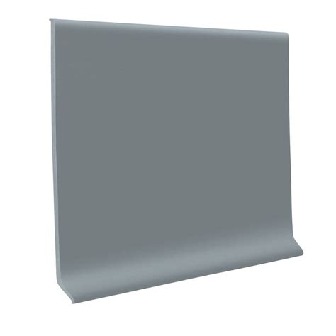 Flexco 4 In W X 120 Ft L Medium Gray Vinyl Wall Base At