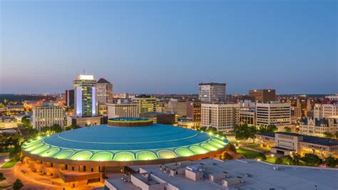 Downtown Wichita And Century Ii Convention In Wichita Kansas Image