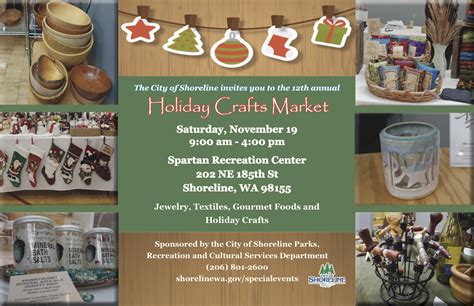 Shoreline Area News Holiday Crafts Market At Spartan Center Saturday