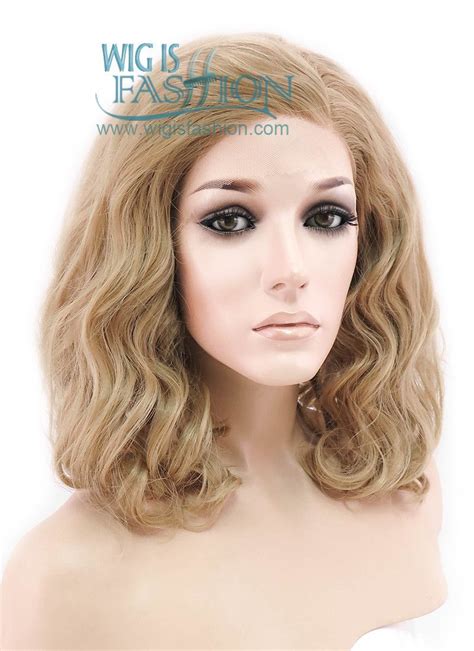 Dark Flaxen Wavy Lace Front Synthetic Wig Lf Blonde Lace Front Wigs Lace Front Wigs Wigs