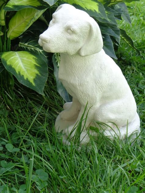 Concrete Statuary Labrador Retriever Dog Lovers T Grave Etsy