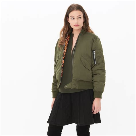 Free shipping and returns on bomber jackets for women at nordstrom.com. Sandro long-sleeved bomber jacket with ribbed high collar ...