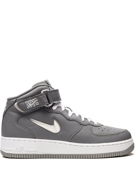 nike air force 1 mid qs jewel nyc cool grey sneakers farfetch