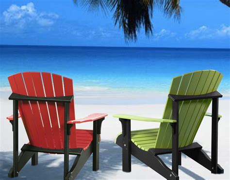 Featured wood plans mar 8, 2016 0. Deluxe Adirondack Chairs on Beach | Adirondack chair ...
