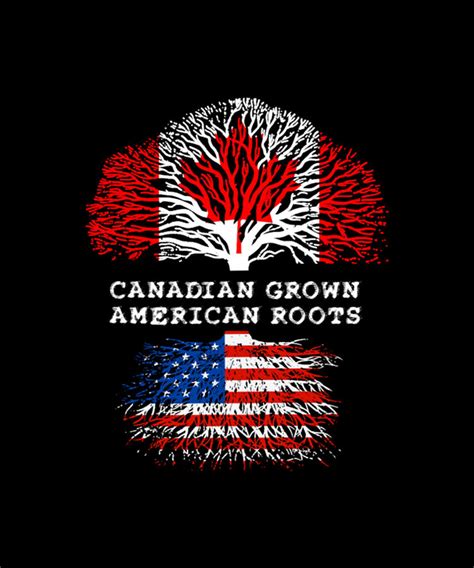 Canadian Grown American Roots Digital Art By Tinh Tran Le Thanh Fine