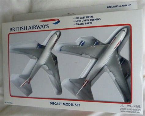 British Airways A380 Boeing 787 Toy Airplane Set British Airways