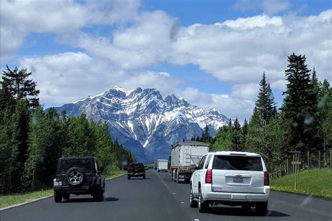 The Trans Canada Highway Into The Rockies Two Canadians In Australia