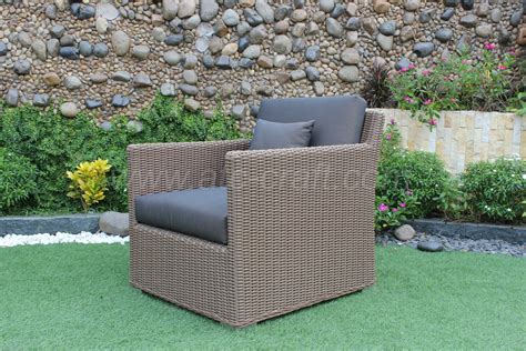 Create a relaxing ambience with garden accessories, while the outdoor dining range transforms your outdoor into a party venue for friends. Stylish Dark Tone Outdoor Sofa Set RASF-001 - ATC Furniture