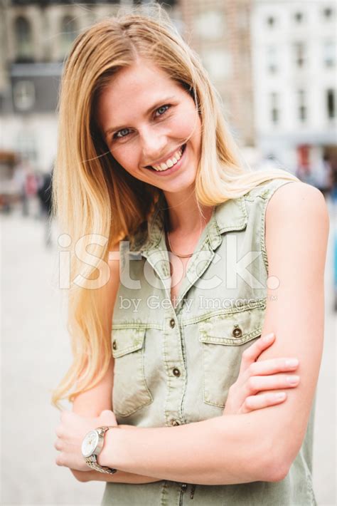 Dutch Woman Portrait In Amsterdam Stock Photo Royalty Free Freeimages
