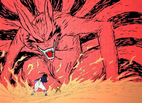 Sasuke Vs Kyuubi Naruto By Fadewolf On Deviantart