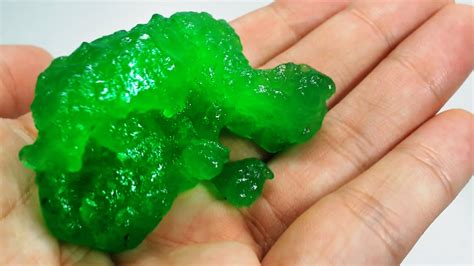 Slime Test With Guar Gum No Glue Kryptonite Jelly Thinking Putty