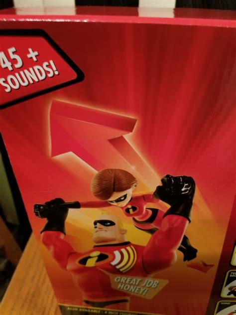 Disney Pixar Incredibles 2 Power Couple With Slingshot Action And 45 Phrase Sounds Ebay