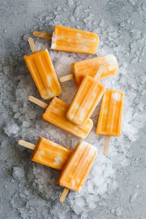 Orange Creamsicle Ice Pops Orange Creamsicle Popsicle Recipes Ice Pops